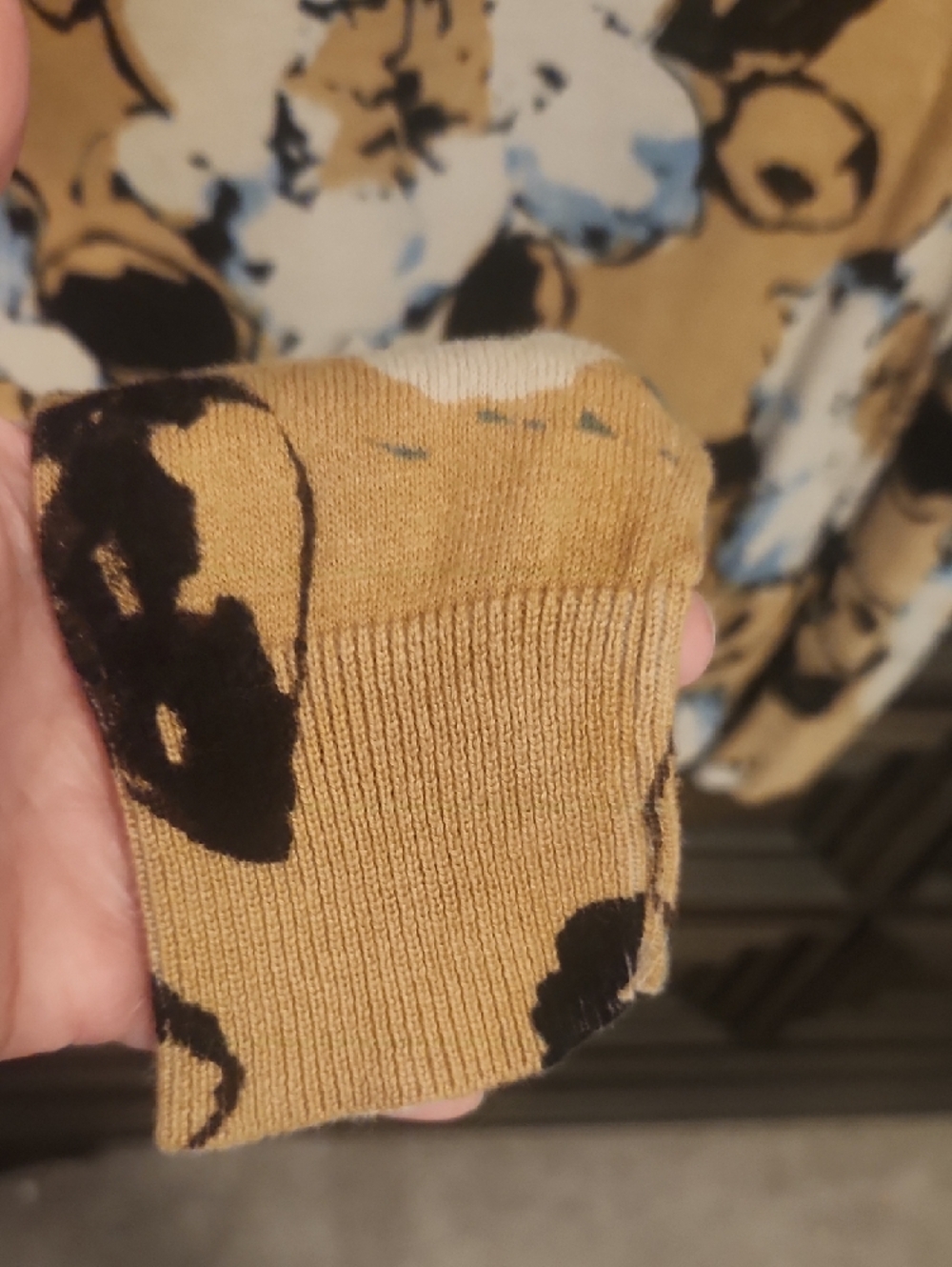 The Limited Mustard Floral V-Neck Long-Sleeve Sweater - Picture 4 of 8